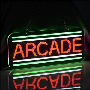 Neon Sign Arcade LED Game Zone Room Bar Man Cave Bedroom Art Gaming Wall Artwork
